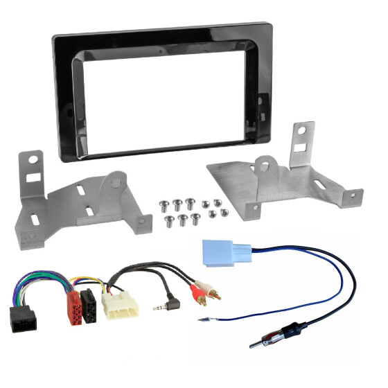 HE-Style - Autoradio- Einbausatz 2DIN passend für Toyota Aygo X (AB7) 04/2022 - 2023 ohne Lenkradfernbedienung