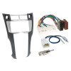 Einbauset für 2-DIN Autoradio TOYOTA Yaris (XP9) 2006 bis 2011 silber/ schwarz