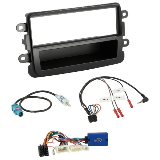 Autoradio- Einbausatz 1DIN Dacia Dokker Duster Lodgy Sandero ab 2012 mit LFB