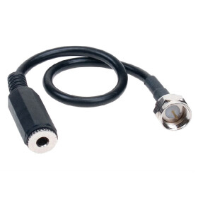 Antennenadapter F-Stecker > 3.5 mm Klinke(f) 20cm