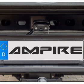 AMPIRE Kamera (AHD), schwarz, 125°, IP69K, Heckeinbau, 10m Kabel