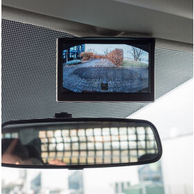 AMPIRE Kamera (AHD), schwarz, 125°, IP69K, Heckeinbau, 10m Kabel