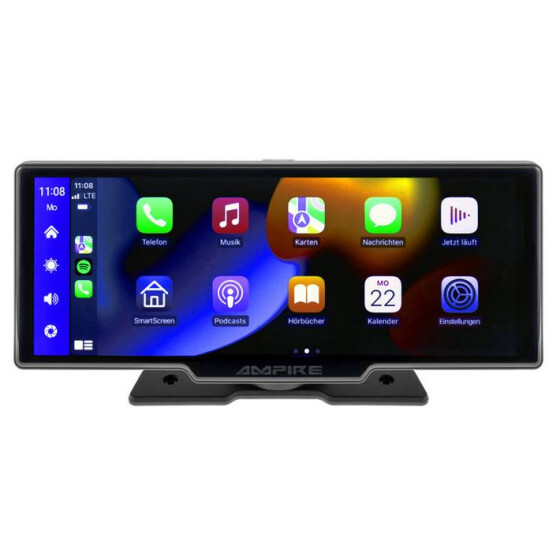 AMPIRE Smartphone-Monitor 25.4cm (10) mit AHD Dashcam und RFK-Eingang (AHD)