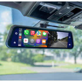 AMPIRE Smartphone-Spiegelmonitor 22.9cm (9") mit AHD Dual-Dashcam & RFK-Funktion