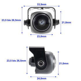 AMPIRE Mini Rückfahrkamera (AHD), 180° (KIA802)