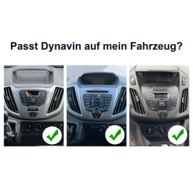 Android Navigationssystem für Ford Transit 2014-2018 mit 10,1-Zoll Touchscreen, Inkl. Head-up-Display, Apple CarPlay und Android Auto