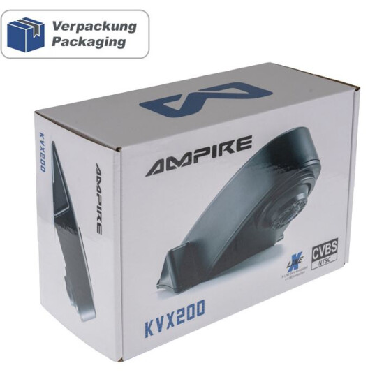 AMPIRE Kamera (CVBS), 95°, 35.5mm, universal, schwarz