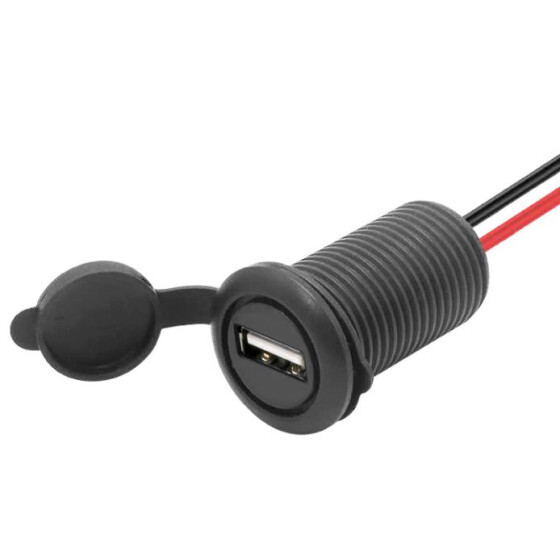 AMPIRE USB-A Ladegerät 12/24V, Einbau