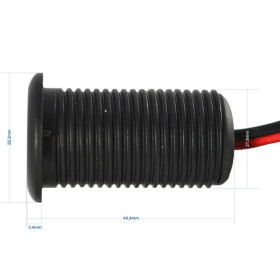 AMPIRE USB-A Ladegerät 12/24V, Einbau