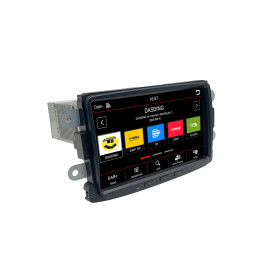 Android Autoradio für Dacia Sandero / Duster / Renault Captur mit 4 x 100W Class-D Verstärker, 8 Zoll Display (hochauflösend), Inkl. Head-up-Display, Apple CarPlay und Android Auto