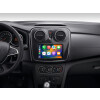 Android Autoradio für Dacia Sandero / Duster / Renault Captur mit 4 x 100W Class-D Verstärker, 8 Zoll Display (hochauflösend), Inkl. Head-up-Display, Apple CarPlay und Android Auto