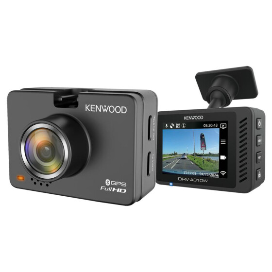 Kenwood DRV-A310W - Dashcam mit 2.0 Zoll Display, 1920p Full-HD, 136°, WiFi, GPS, G-Sensor