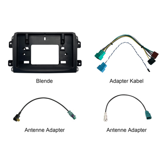 Dynavin Radioblende mit Antennenadapter für Fiat Ducato 8 ab 2021 und Ducato 9 ab 2024