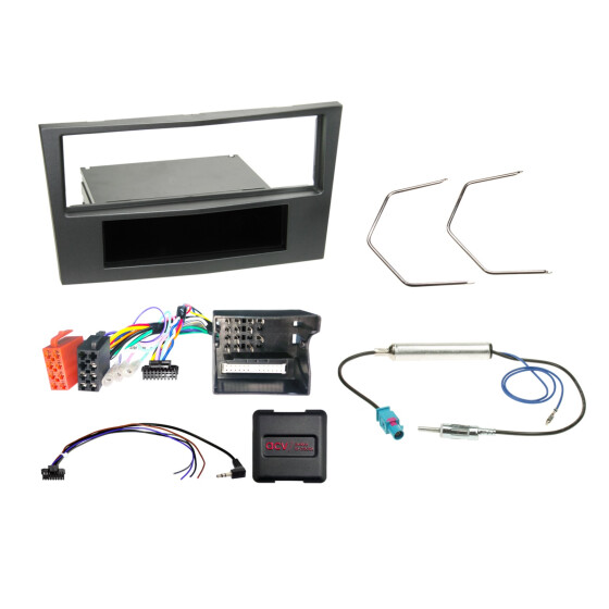 1-DIN Kit mit Fach Opel charcoal LFB CAN Bus/Antenne