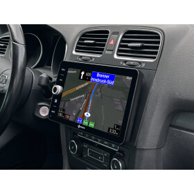 9-Zoll Android Autoradio für VW Caddy, Golf 5 Plus, Golf 6 mit Wireless Apple CarPlay & Android Auto, Blitzer.de PRO Integration, 4x100W Class-D Verstärker und Head-up-Display