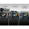 9-Zoll Android Autoradio für VW Caddy, Golf 5 Plus, Golf 6 mit Wireless Apple CarPlay & Android Auto, Blitzer.de PRO Integration, 4x100W Class-D Verstärker und Head-up-Display