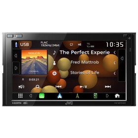 JVC KW-M875DBW - Doppel-DIN MP3-Autoradio mit Touchscreen / DAB / Bluetooth / USB / CarPlay