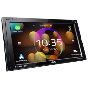 JVC KW-M875DBW - Doppel-DIN MP3-Autoradio mit Touchscreen / DAB / Bluetooth / USB / CarPlay