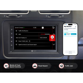 Dynavin 7-Zoll Universal Doppel Din Android Autoradio mit Wireless Apple CarPlay & Android Auto, Blitzer.de PRO Integration, 4x100W Class-D Verstärker und Head-up-Display
