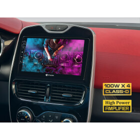 Dynavin 9-Zoll (22,86cm) Android Autoradio für Renault Clio IV mit Wireless Apple CarPlay & Android Auto, Blitzer.de PRO Integration, 4x100W Class-D Verstärker und Head-up-Display