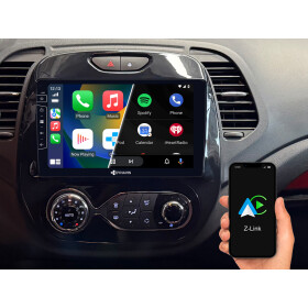 Dynavin 10,1-Zoll Android Autoradio für Renault Clio V mit Wireless Apple CarPlay & Android Auto, Blitzer.de PRO Integration, 4x100W Class-D Verstärker und Head-up-Display