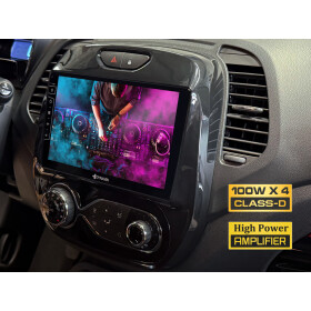 Dynavin 10,1-Zoll Android Autoradio für Renault Clio V mit Wireless Apple CarPlay & Android Auto, Blitzer.de PRO Integration, 4x100W Class-D Verstärker und Head-up-Display