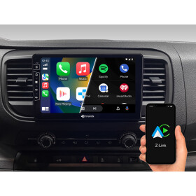 9-Zoll Android Autoradio für Toyota ProAce mit Wireless Apple CarPlay & Android Auto, Blitzer.de PRO Integration, 4x100W Class-D Verstärker und Head-up-Display