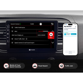 9-Zoll Android Autoradio für Toyota ProAce mit Wireless Apple CarPlay & Android Auto, Blitzer.de PRO Integration, 4x100W Class-D Verstärker und Head-up-Display