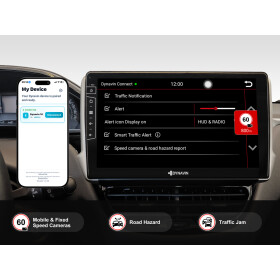 10,1-Zoll Android Autoradio für Peugeot 208 / 2008 mit Wireless Apple CarPlay & Android Auto, Blitzer.de PRO Integration, 4x100W Class-D Verstärker und Head-up-Display