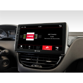 10,1-Zoll Android Autoradio für Peugeot 208 / 2008 mit Wireless Apple CarPlay & Android Auto, Blitzer.de PRO Integration, 4x100W Class-D Verstärker und Head-up-Display