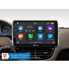 10,1-Zoll Android Autoradio für Peugeot 208 / 2008 mit Wireless Apple CarPlay & Android Auto, Blitzer.de PRO Integration, 4x100W Class-D Verstärker und Head-up-Display