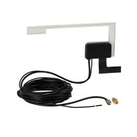 Glasklebeantenne DAB/DAB+ SMA (f) 12V externe Spannung