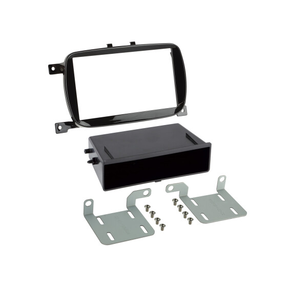 2-DIN Radioblende mit Fach Fiat 500 2016->