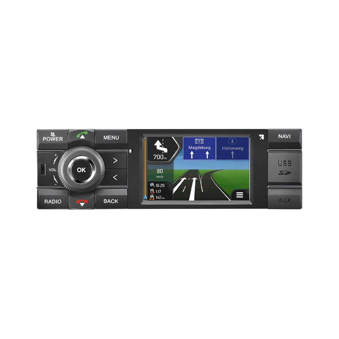 Axion MCR1031NAV 1DIN Navigationsradio mit DAB+; Bluetooth, 899,00 €
