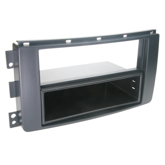 2-DIN Radioblende mit Fach Smart ForTwo /ForFour schwarz