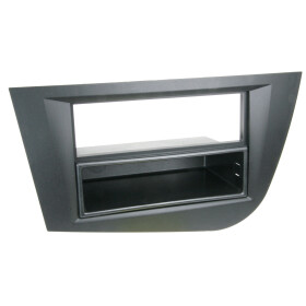 2-DIN Radioblende mit Fach Seat Leon 2005 - 2009 schwarz