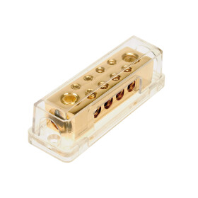 Verteilerblock (gold) 2 x 50 mm²  / 8 x 10 mm²