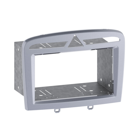 2-DIN Radioblende Peugeot 308 03/2009 > warm silber