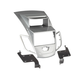 2-DIN Radioblende Ford Fiesta (mit Display) 2008 > silber