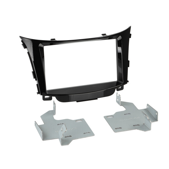 2-DIN Radioblende Hyundai i30 2012 > Klavierlack / schwarz