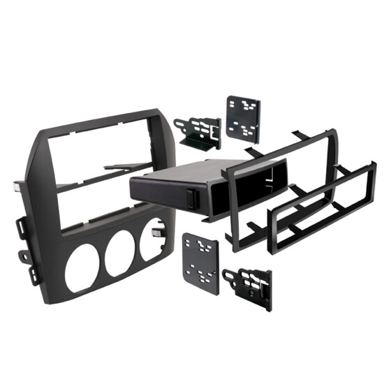 2-DIN Radioblende mit Fach Mazda MX-5 / Miata 2005 > schwarz
