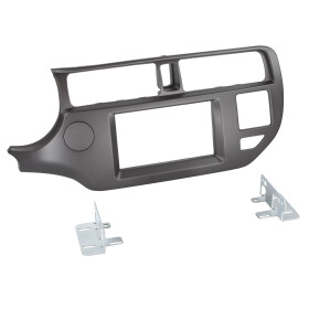 2-DIN Radioblende Kia Rio 9/2011 > 03/2015 anthrazit
