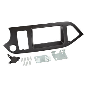 2-DIN Radioblende Kia Picanto 2011 > schwarz