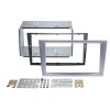 2-DIN Radioblende Opel Combo / Corsa / Meriva / Tigra  matt-chrom
