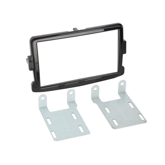2-DIN Radioblende Dacia / Fiat / Nissan / Opel / Renault  Klavierlack