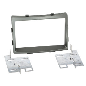 2-DIN Radioblende SsangYong Rodius 2013-> dunkel-silber