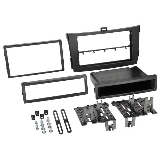2-DIN Radioblende mit Ablagefach Toyota Corolla 2009 > schwarz
