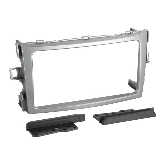 2-DIN Radioblende Toyota Verso 2009-> 07-2013  silber