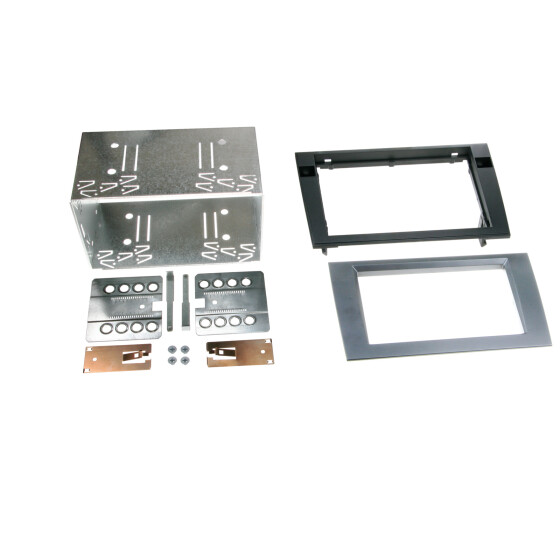 2-DIN Radioblende Audi A4 (B6 / B7 ) / Seat Exeo anthrazit