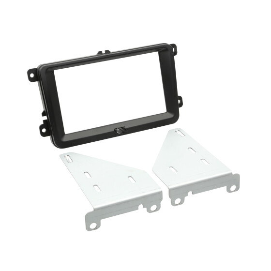2-DIN Radioblende Seat / Skoda / VW schwarz